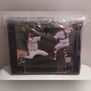 Philadelphia Phillies ‘Lights Out’ World Series Plaque - 2008